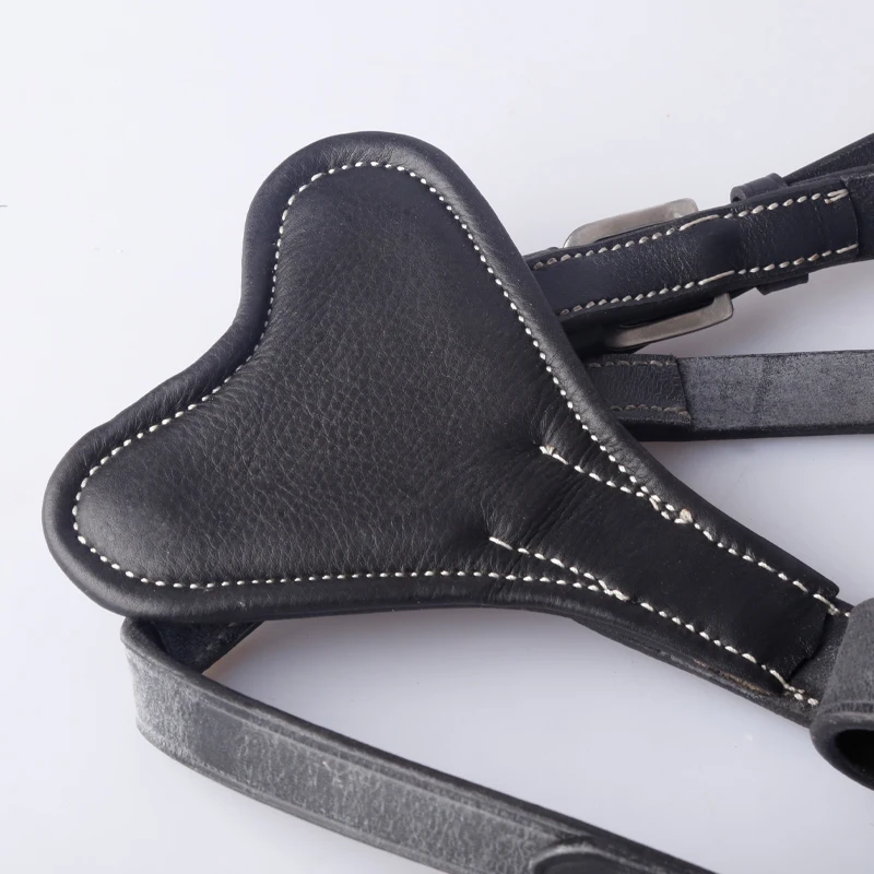 Cavpassion-Cowhide Halter and Bridle Equipment for Training, Equestrian Saddlery8214016, Low Head, Cowhide