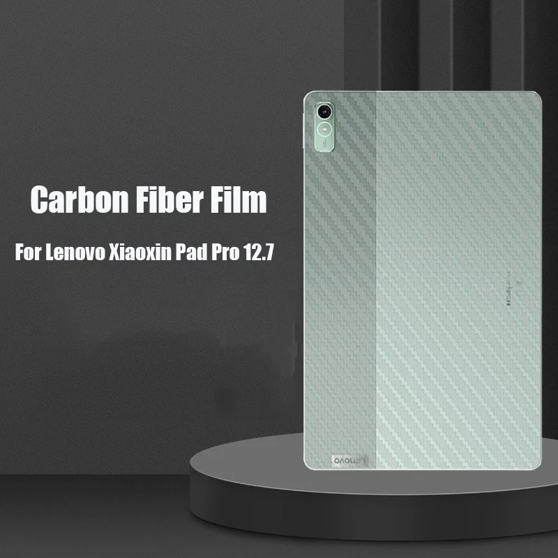 Filme de Fibra de Carbono e Vidro Temperado Protetor de Tela Frontal Lenovo Xiaoxin Pad Pro 12.7 2023 P12 12.7 Tb371fc Conjunto - Imagem 2