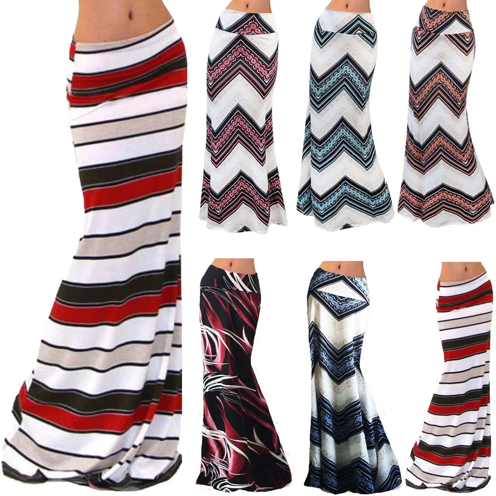 

Женская длинная юбка, модная классическая и универсальная плиссированная Свободная юбка для ягодиц с чернильным принтом, модель 2023 года