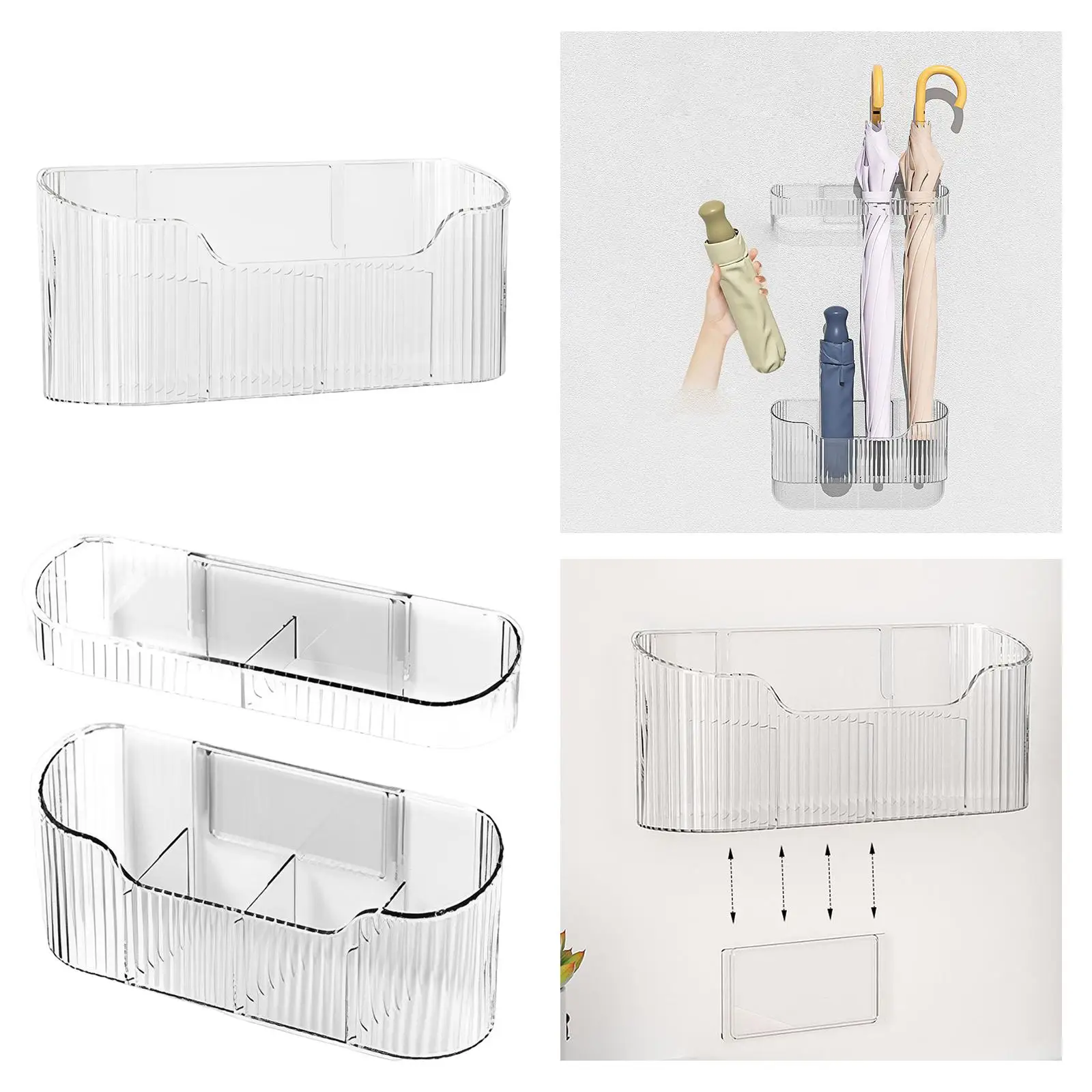 Hanging Umbrella Shelf Detachable Umbrella Holder Rack Storage Rack for Hallway Office Entryway Wall Indoor