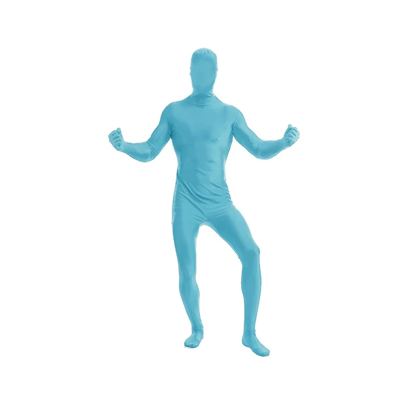 Vibrant Fluorescent Zentai Cosplay Bodysuit - Skin Tight Disappearing Jumpsuit