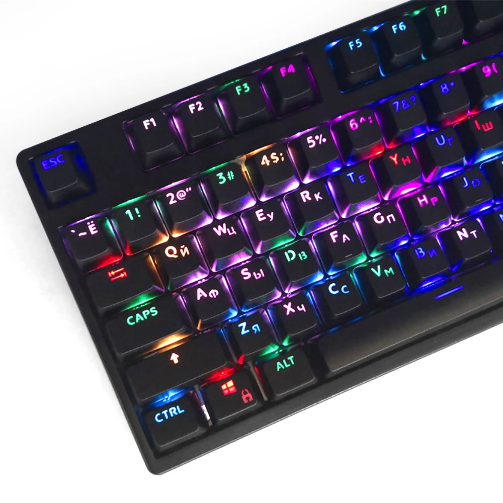 Teclado Mecânico Retroiluminado Oem Keycaps Altamente Oem 104 Chaves Espanhol Árabe Russo Francês Coreano Alemão Português Tailandês - Imagem 2