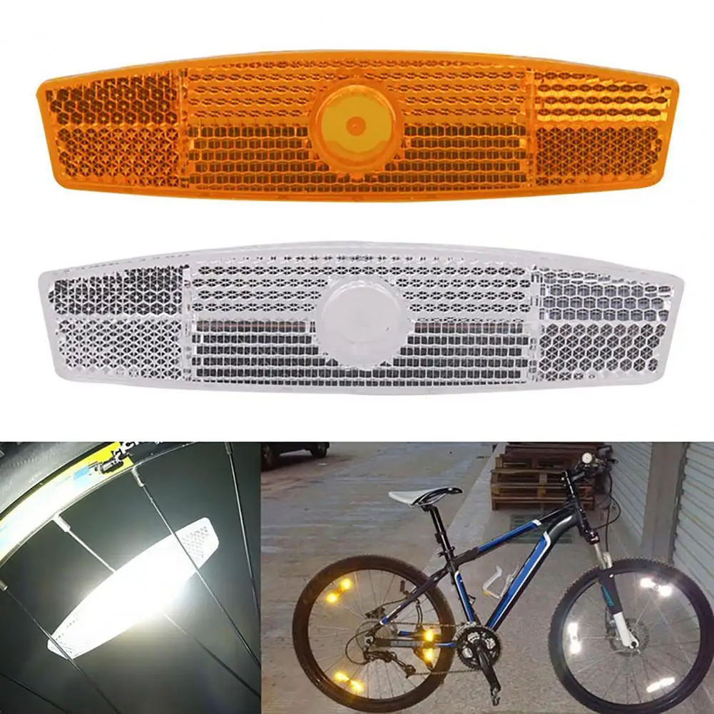 Bicycle Lights Plastic Rim Reflector Stable High Strength Anti Rust Spoke Warning Reflector For