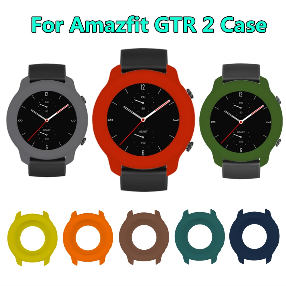 Silicone Cover For Amazfit Gtr 2 Watch Protective Case For Xiaomi Amazfit  Gtr 47mm 42mm / Gtr2 Soft Tpu Protector Frame Shell - Smart Accessories -  AliExpress