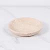 D15x2.5cm Natural Travertine Ring Dish Jewelry Tray Marble Trinket Dish Small Bowl Vintage 4