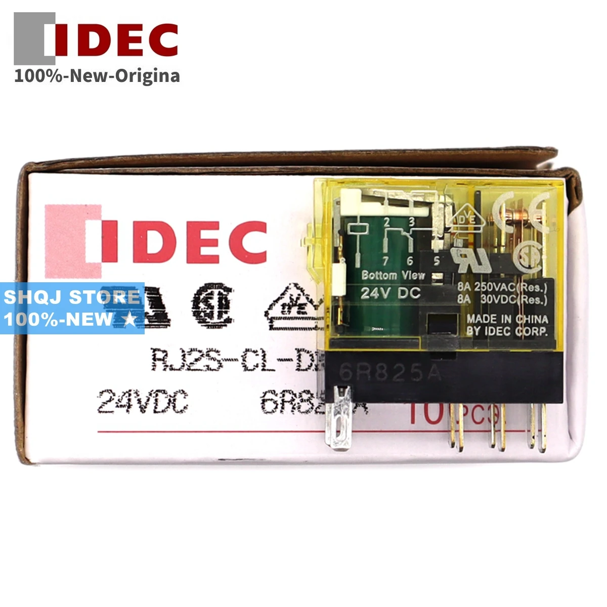 Idec-socket Original 100-novo Rj1s-cl-d24 Rj1s-cl-a220 Rj2s-cl-d24 Rj2s-cl-a220 Sj1s05b Sj2s-05b 10 Pcs