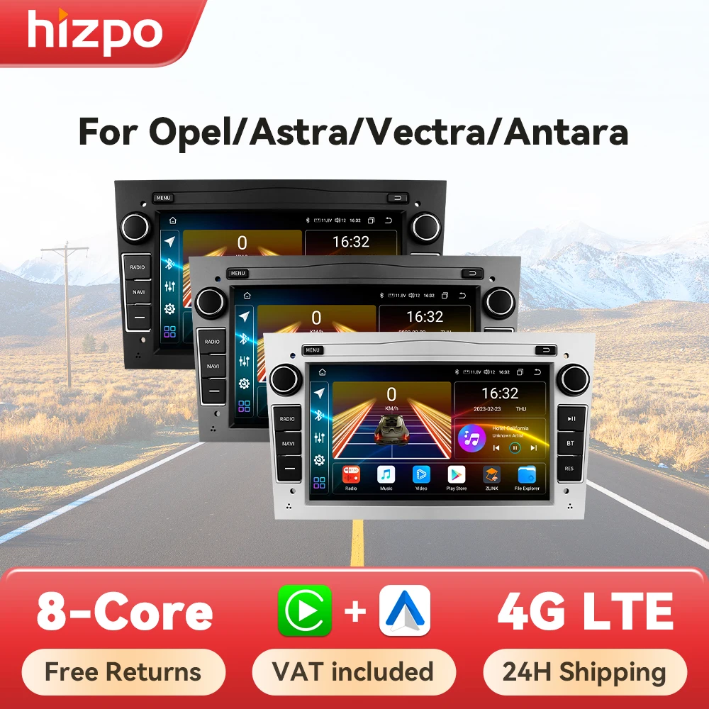 Hizpo 7 "autoradio Multimedia para Opel Astra H J 2004 Vectra Vauxhall Antara Zafira Corsa C D Vivaro Meriva Veda CarPlay WIFI BT 1