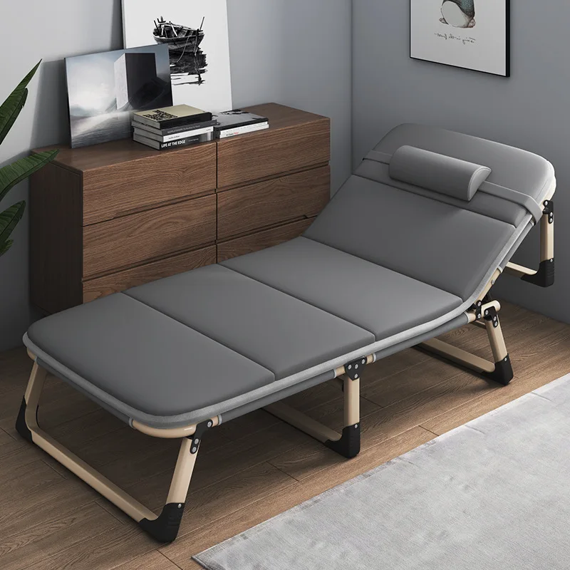 Folding bed single bed siesta siesta escort portable multifunctional marching office lounge chair
