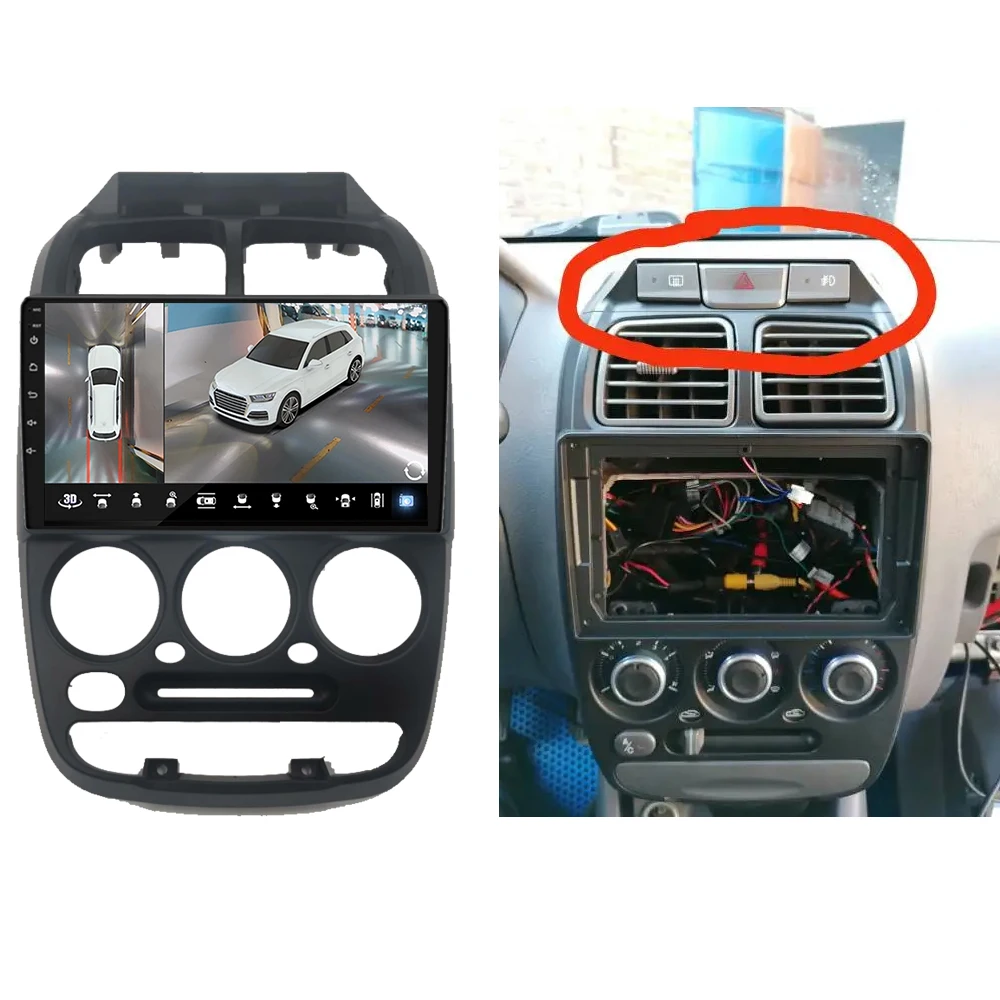 Pro hyundai akcent LC2 2005+ Android 13 auto rádio navigace GPS obrazovka Android auto 5G WIFI video ne 2din