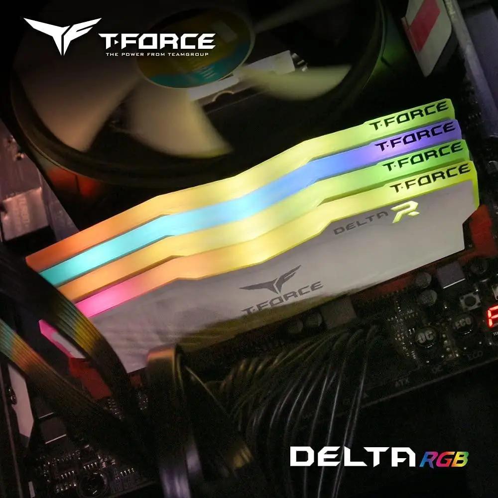 TEAMGROUP T-Force Delta RGB DDR4 16GB 8GB 3200MHz 3600MHz Desktop Memory