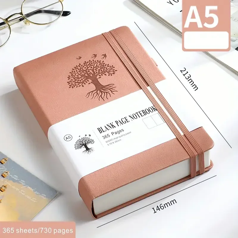 730 Seiten Tagebuch, extra dick, A5, leeres Notizbuch, koreanisches Briefpapier, Softcover-Notizblock, Skizzenbuch, Notizbücher, Schreibblöcke, Büro – Detail 6