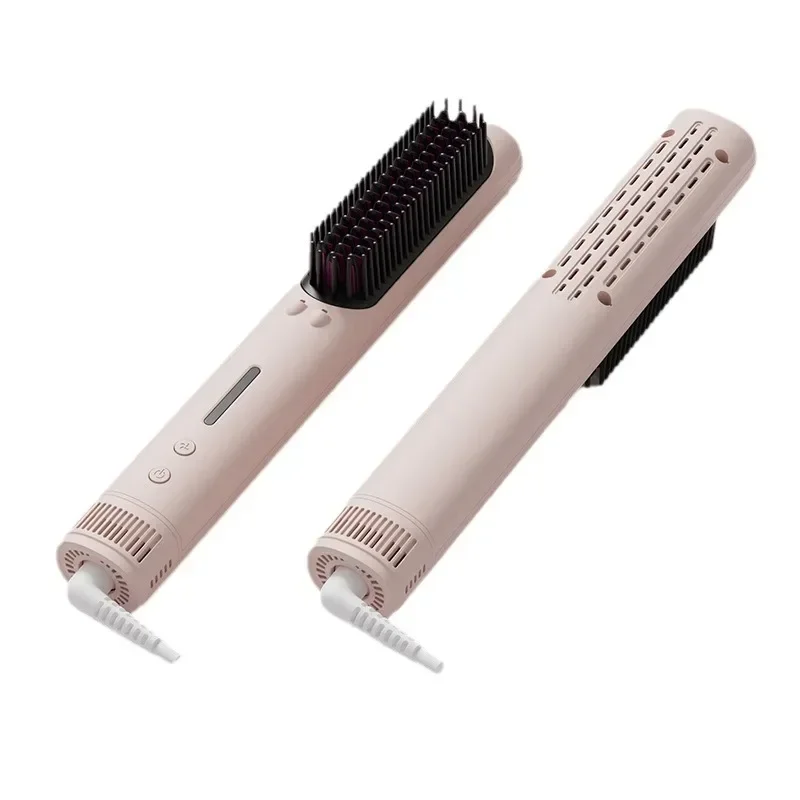 Negative ion portable electric hair straightener does not hurt hair, cold air straight curl dual-purpose splint curling iron