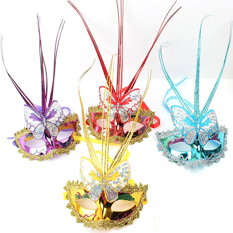 New Mini Feather Mask Venetian Masquerade Party Decoration Carnival Mardi  Gras Bar Prop Wedding Gift Mix Color On Sale From Calytao, $18.1