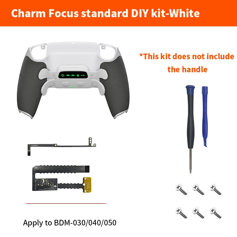 For PS5 Controller back Paddles Back Button Attachment Programmable User-defined 4Key Mapping Gamepad Extender Key Rear Button