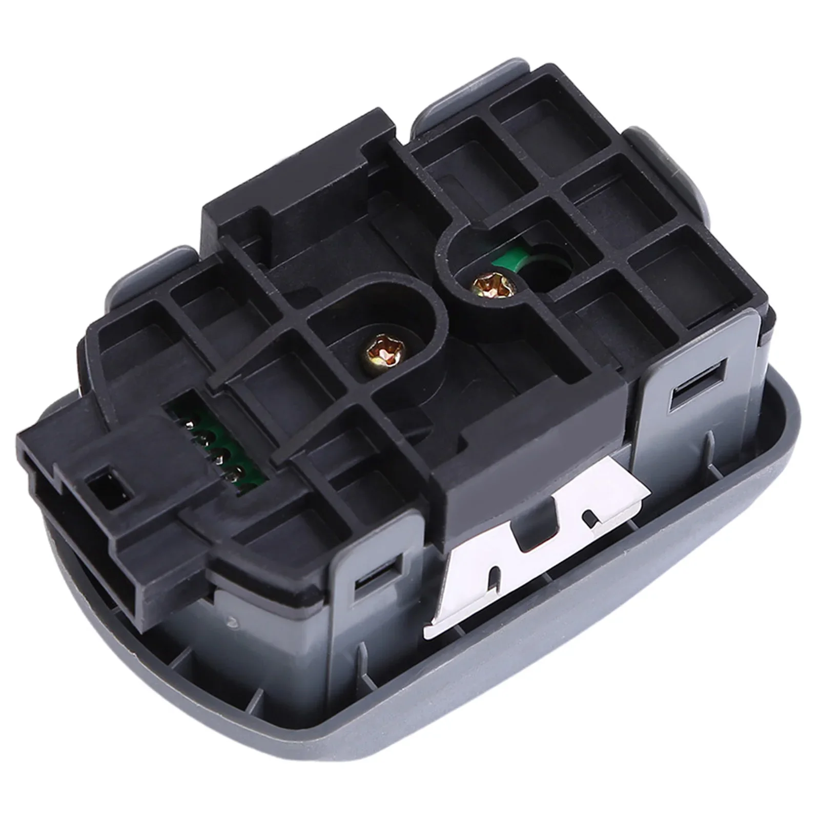 Black Plastic Double Window Switch for Interior Use