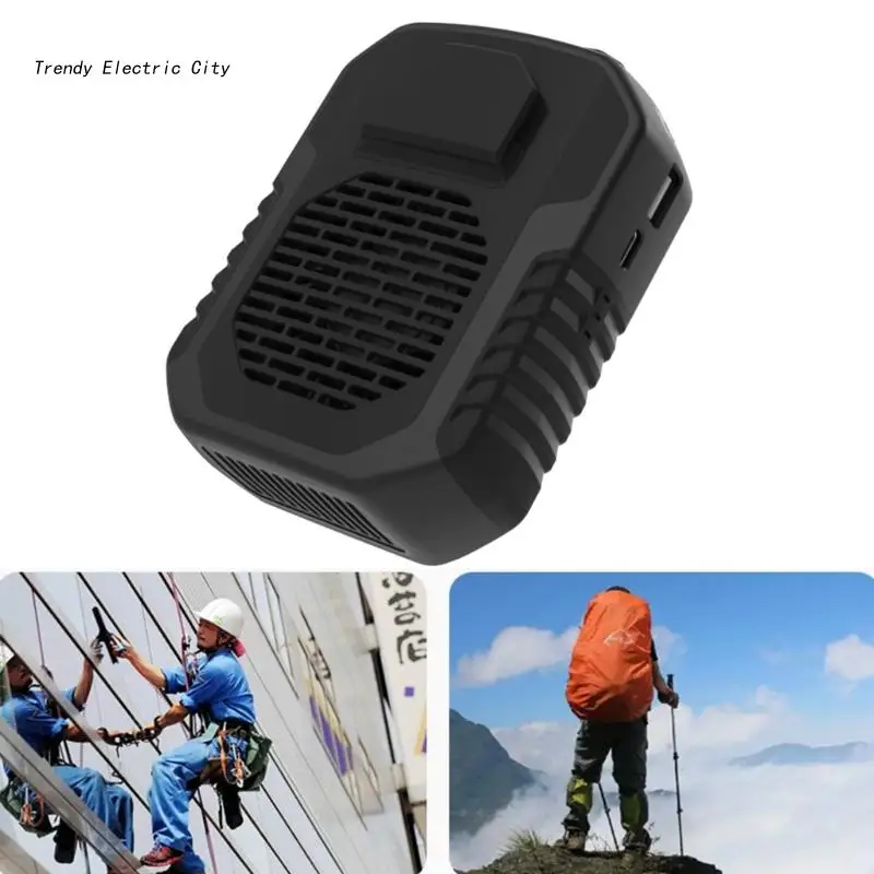 

R9CD Mini Portable Fan Waist Clip Fan USB Rechargeable Air Conditioner- 6000mAh Fan