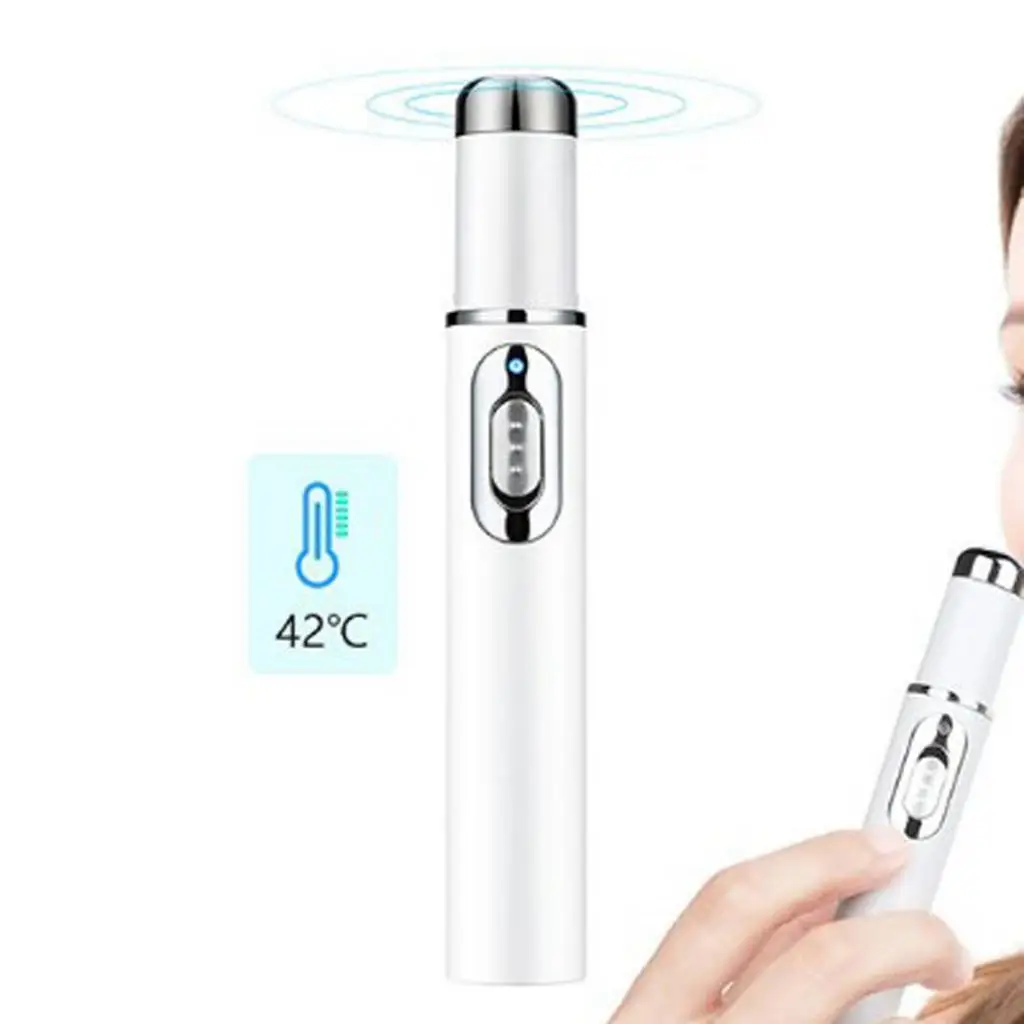 Acne Remover Blackhead Remover Blue Light Therapy Pen for Soft Scar Wrinkle Removal and Relax