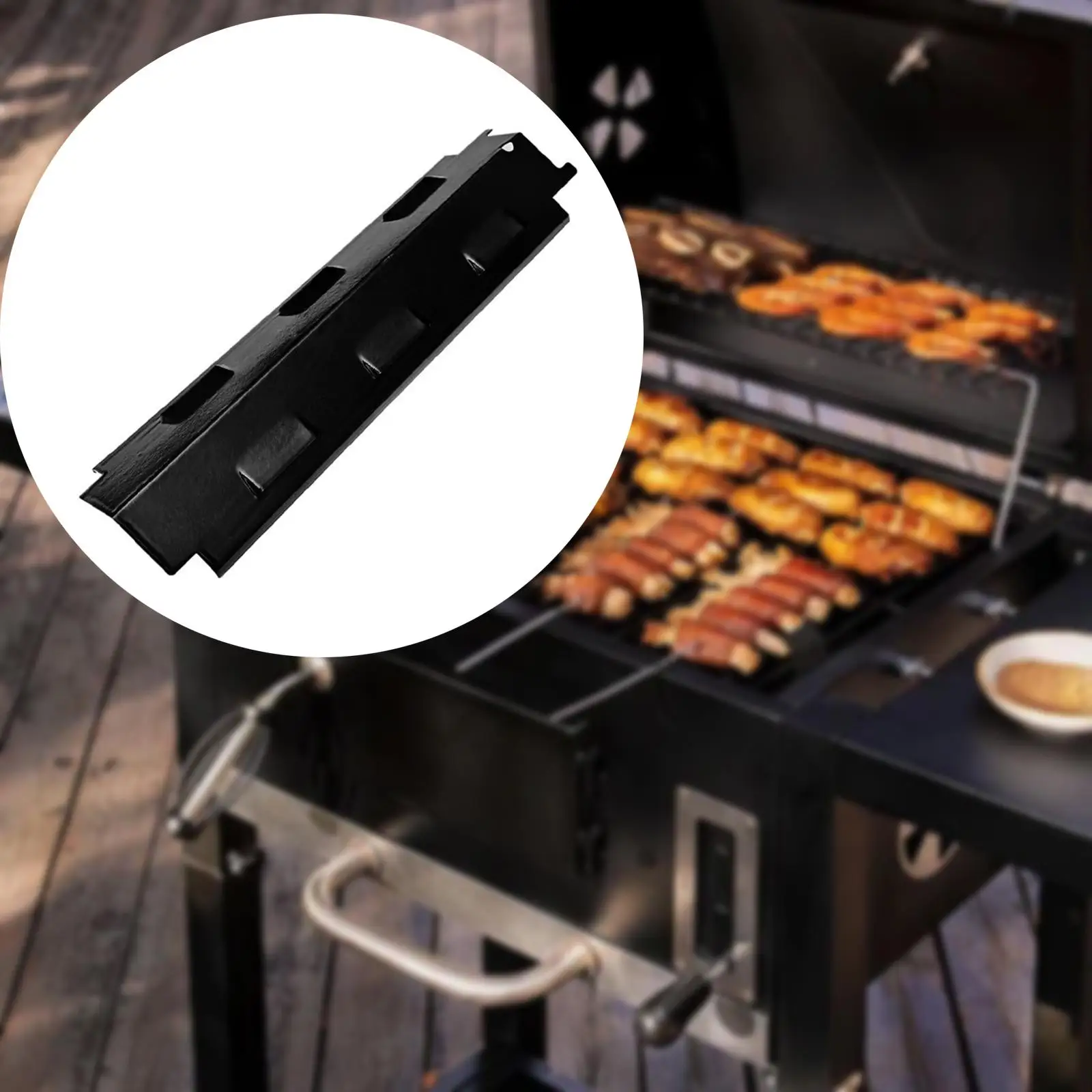 

BBQ Gas Grill Heat Plate Heat Cover Flame Tamer Heat Deflector Burner Cover
