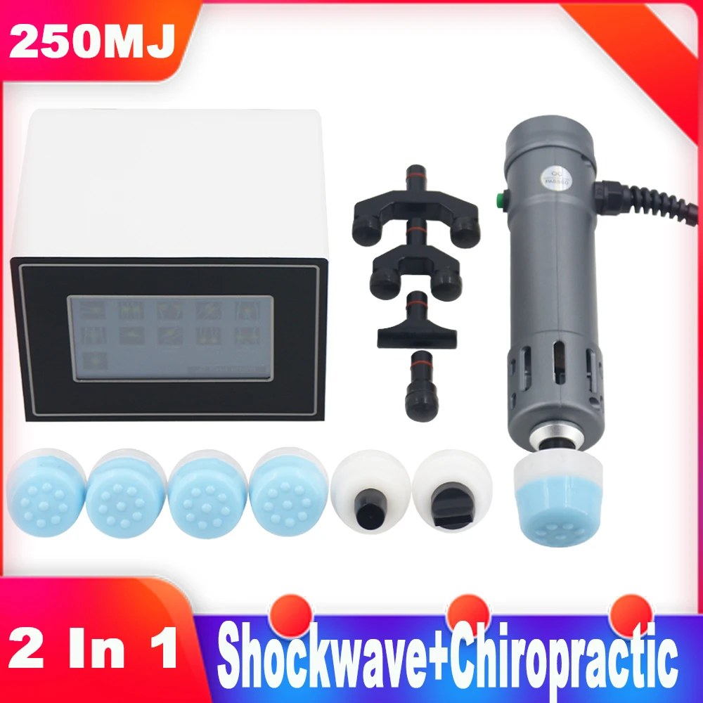 

Новинка 2023, оборудование для ударопрочной волны, МДж, хиропрактика, устройство для ударно-волновой терапии для облегчения боли, 2 в 1, Домашний Массажер для тела