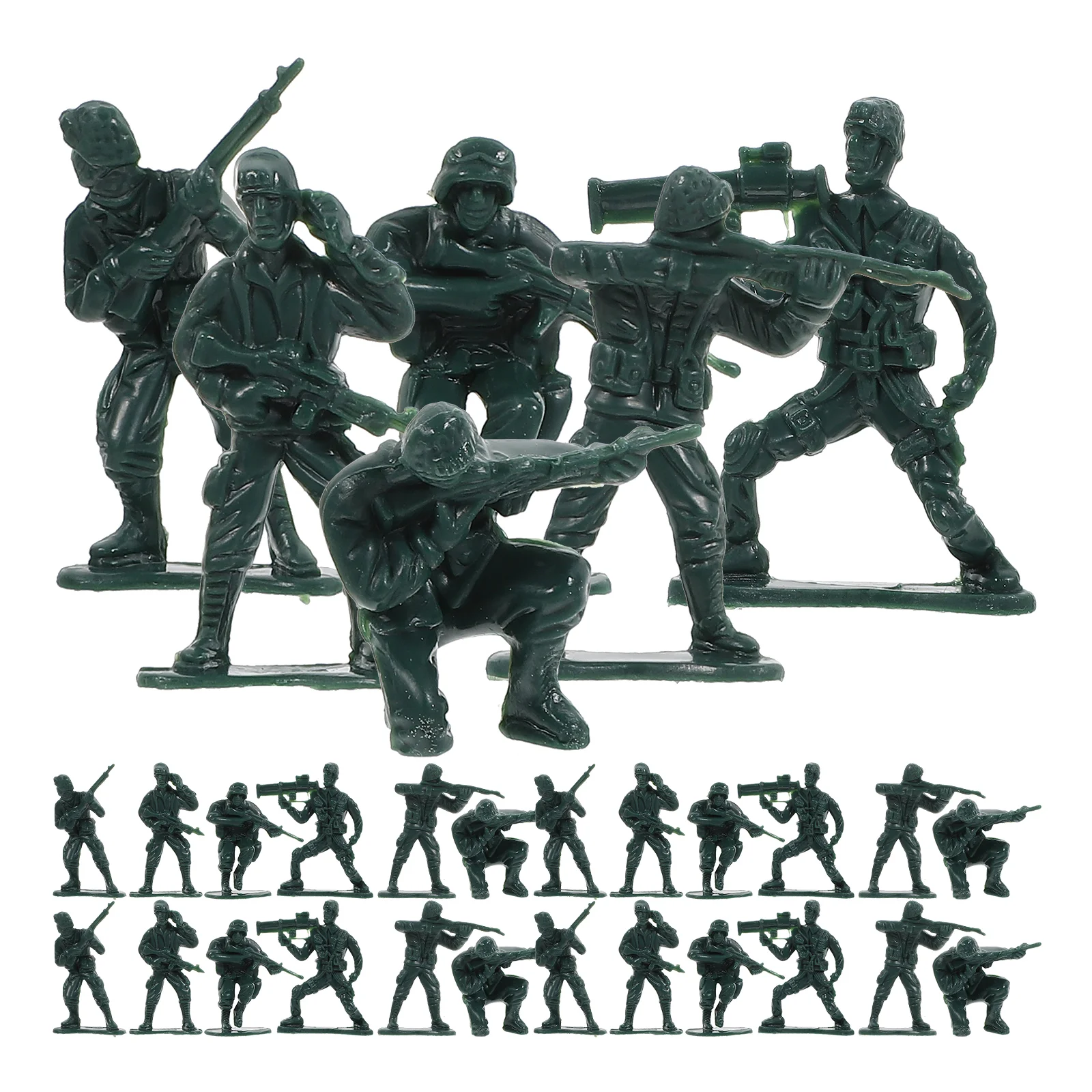 

100 Pcs Action Figures Toys Little People Figurines for Kids Micro Sand Table Model