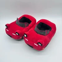 One Mazda Plush Sports Car Slippers for Woman, Red Car Slippers, Cute Slippers, Home Furnishings, Holiday Gift, High Quality - Image 2