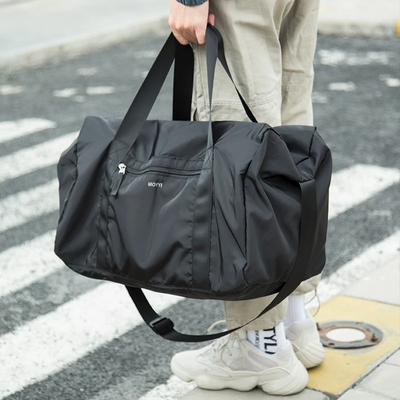 Oxford Foldable Travel Duffel Bag 37L Waterproof Sports Tote Gym Shoulder Weekender Overnight Bags Large Capacity Men