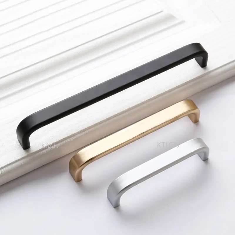 Kitchen Door Cabinet Straight Handle Pull Knobs Hardware Door Knobs and Handles Home Improvement Aluminum Handles