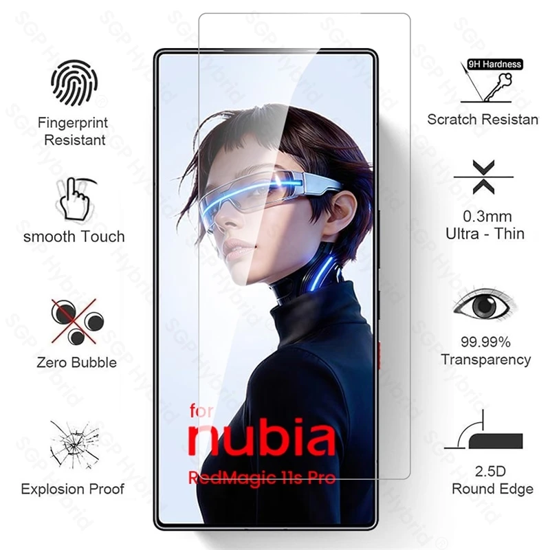 Premium 9H Clear Tempered Glass Screen Protector Film - 5-Pack