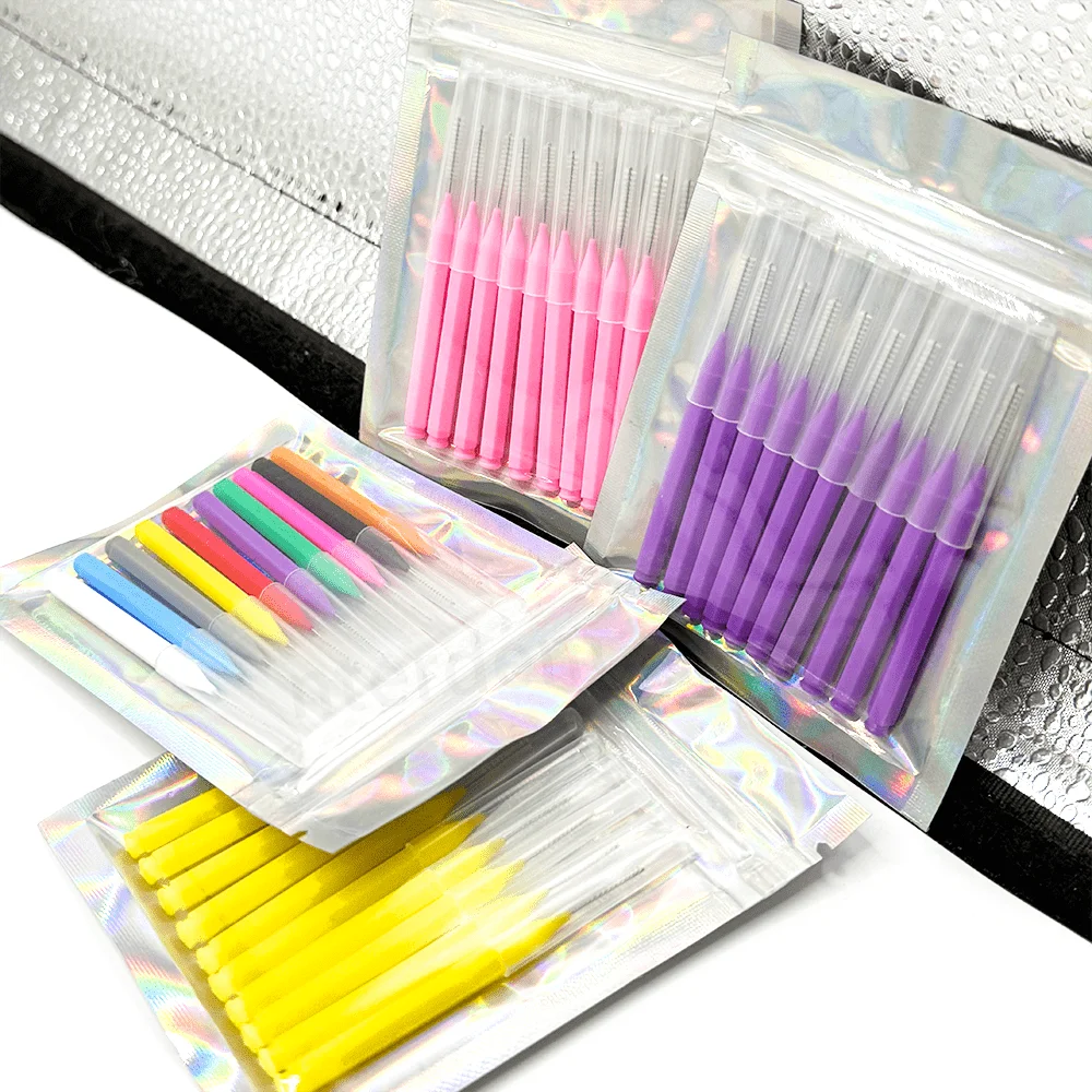 10pcs Interdental Brush For Dental Orthodontic Clean Between Teeth Cleaning Tools Soft Micro Brushes_voghion.com