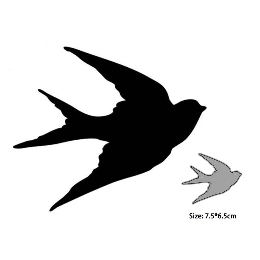 

Metal Punching Knives 2023 Swallow Bird Card Making Cutting Die Scrapbooking Slimline Die Cut Mold Template for Paper Craft