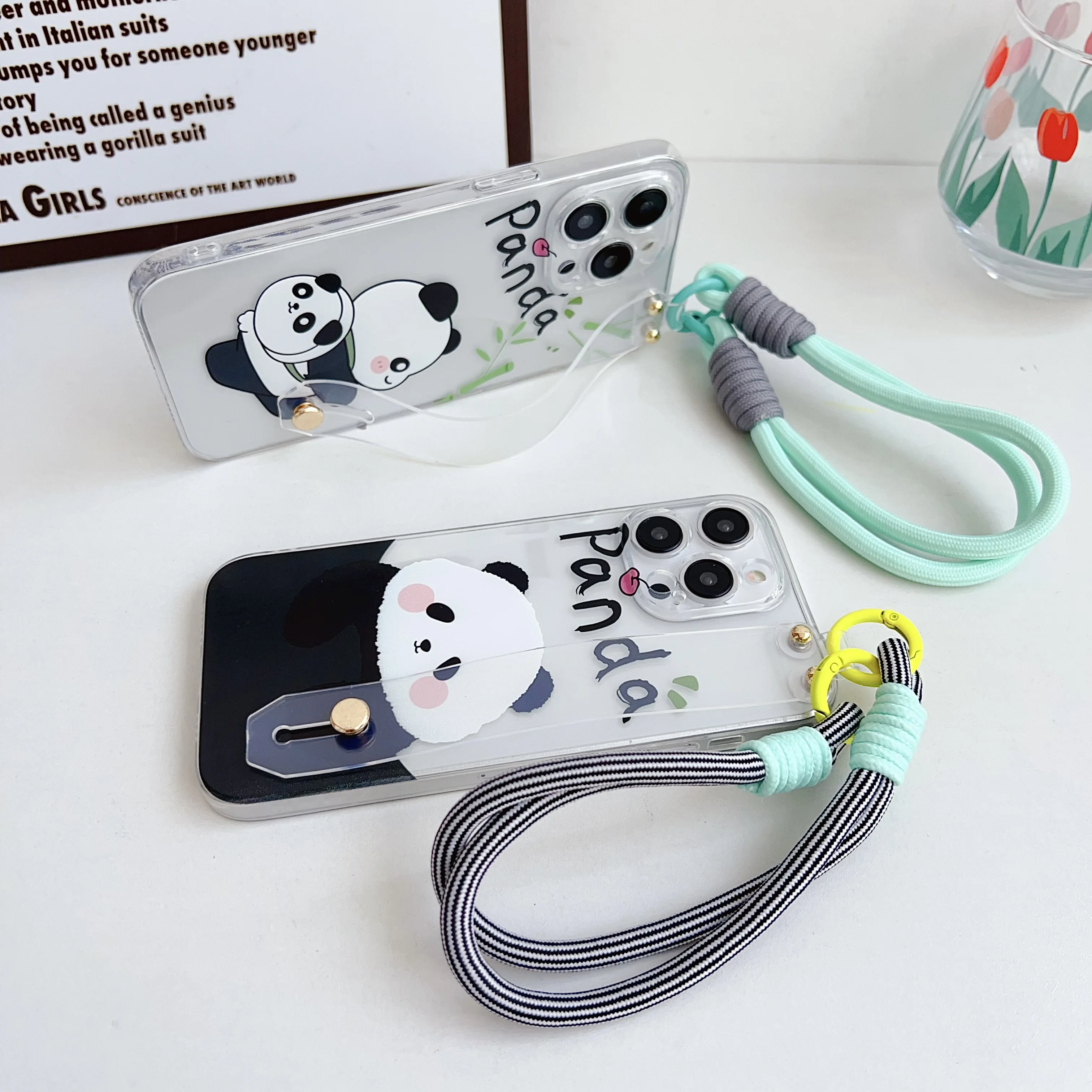 Lazy Panda Case with Wrist Strap for OnePlus - Elegant Protection