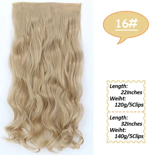 NICESY Synthetic Long Wavy 5 Clips Hair Extensions 22Inch/32Inch Clip On Hair Extensions High Tempreture Fake For Women - Image 21