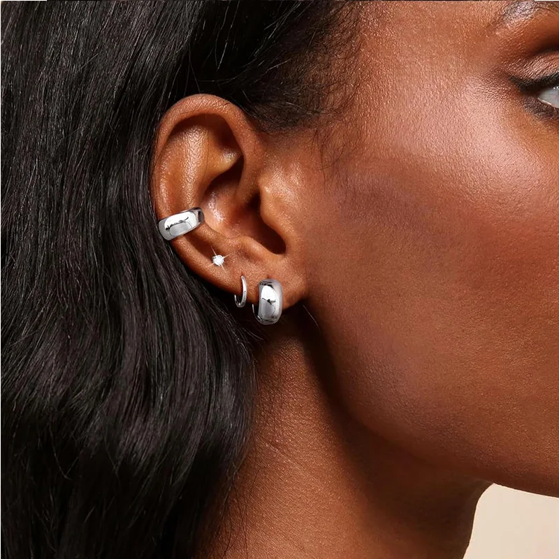 7 Paia Orecchini A Cerchio Piccoli Ipoallergenici - Cerchietti Per Cartilagine, 8-20mm, Per Donne E Uomini - Foto 10