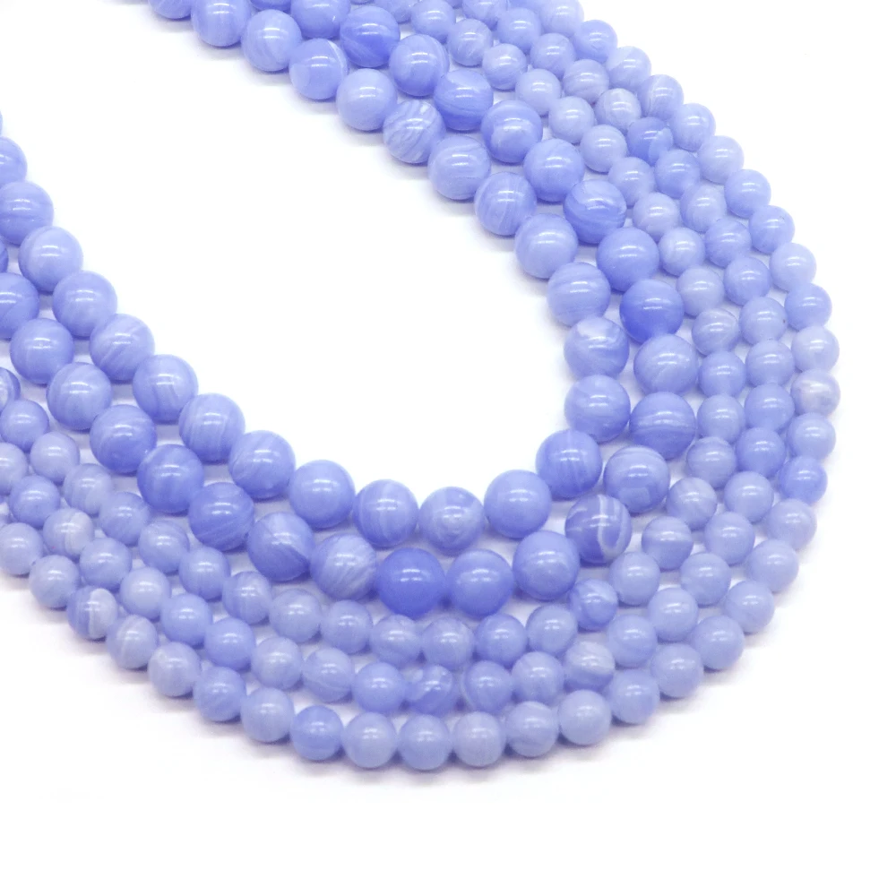 Perline Rotonde Di Pietra Preziosa Naturale Di Agata Di Pizzo Pazzo 4