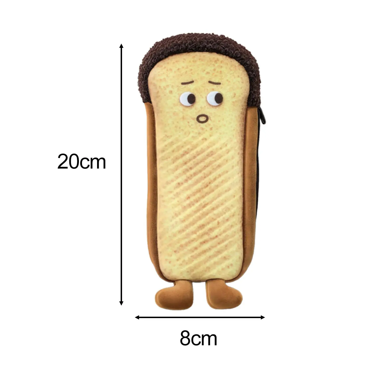 봉제 빵 연필 케이스, 박제 빵 모양 가방, 어린이 사무실 어린이
