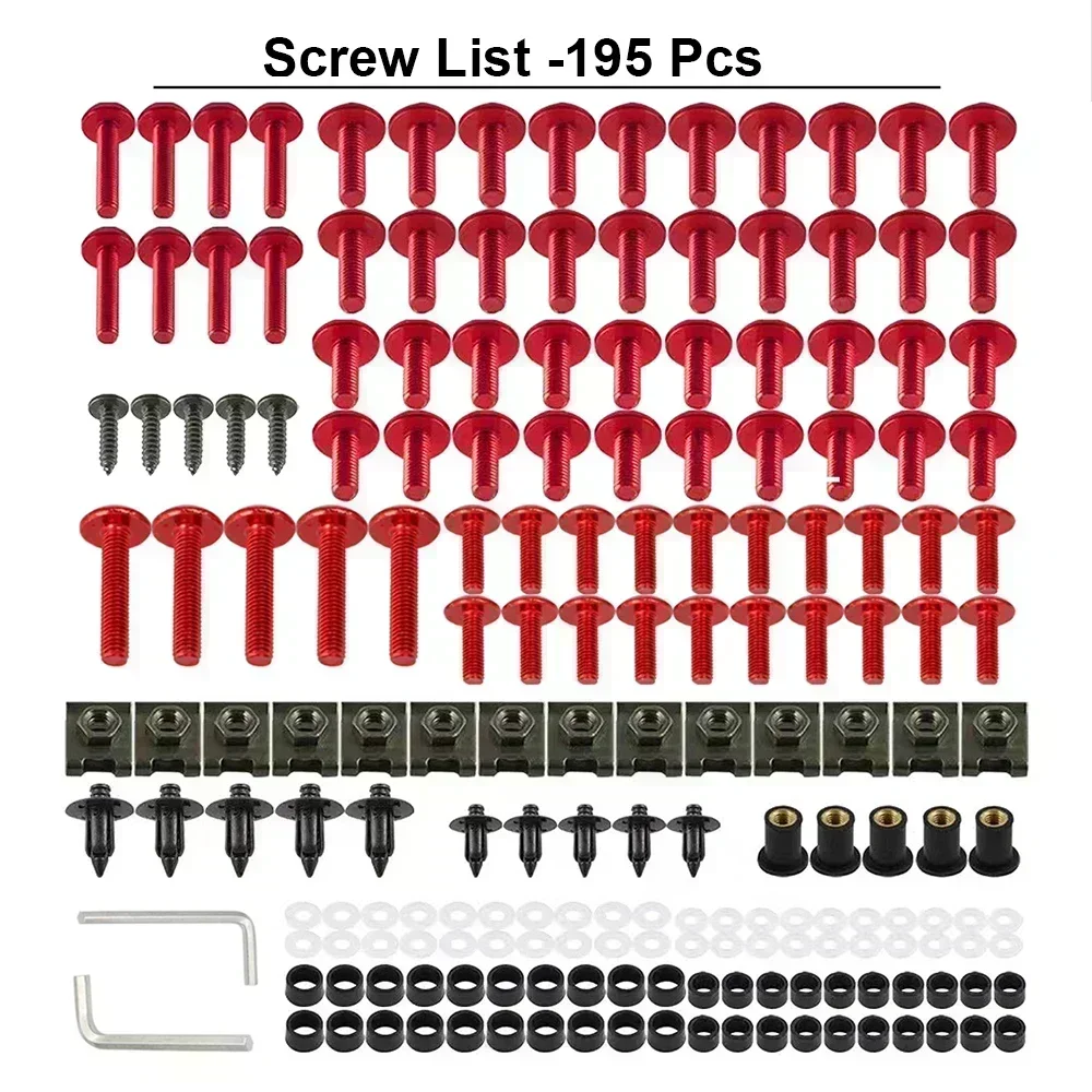 For Moto Guzzi V7 ii Racer/Scrambler/Special/Stone ABSStelvio 1200 4V Fairing Bolts Kit Screws Set Motorcycle Accessories