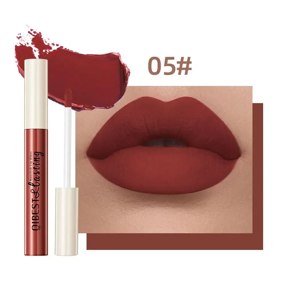 Liquid Lipstick Sexy Long Lasting Lipgloss Moisturizing Natural Glaze Lip Matte Velvet Non-marking Lips Waterproof Makeup T H0R6