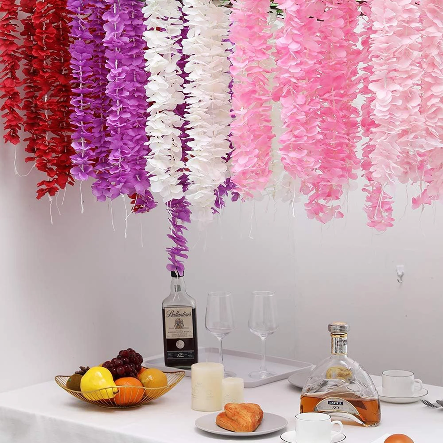 5/10 Stück 100cm Seiden-Kunstblumen Sakura-Girlande für Hochzeit, Garten, Bogen, Romantische Heimdekoration, DIY-Geschenke im Trend – Detail 5