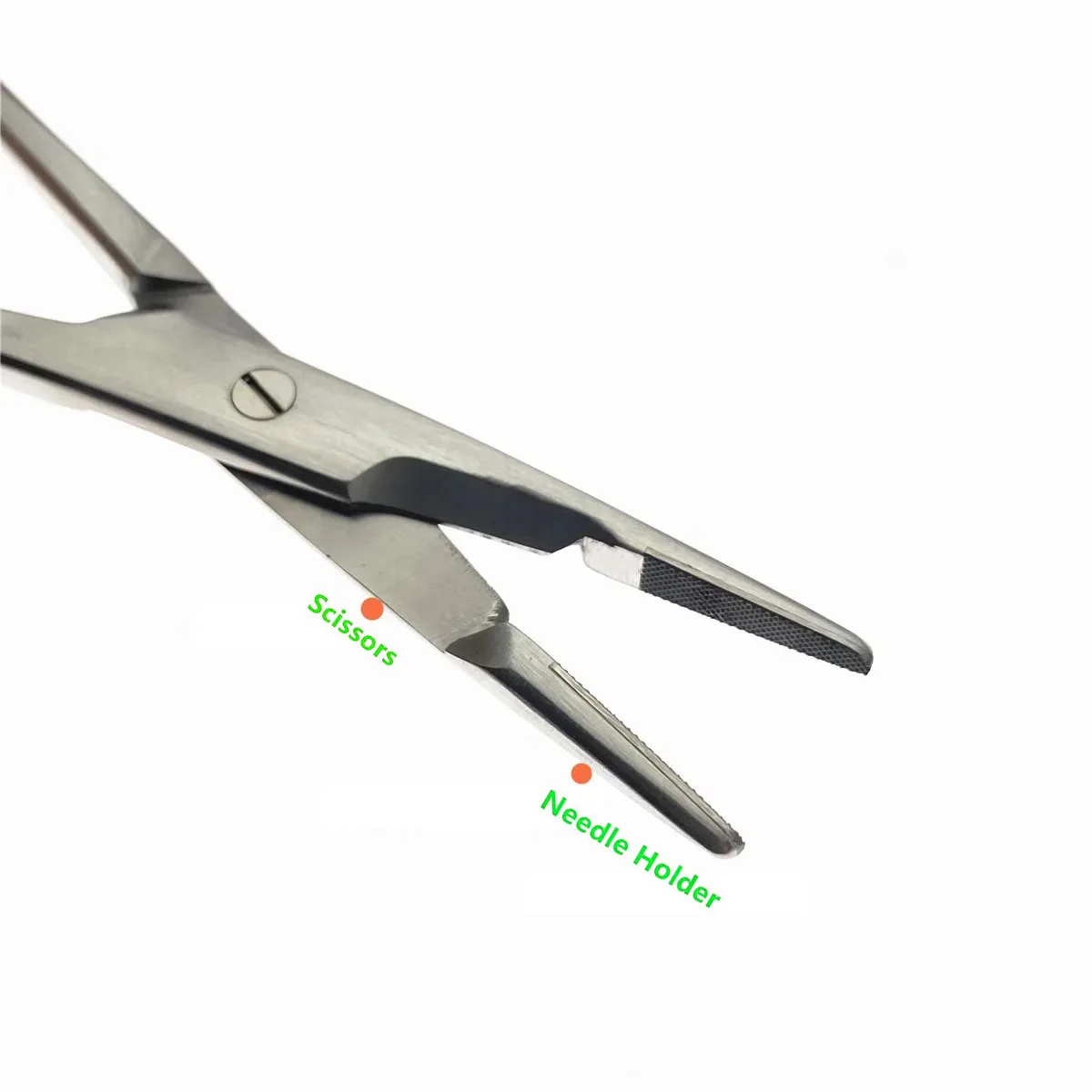 Needle Holder Scissors Multifunctional needle holder with scissors 12.5cm/14cm Needle Holder Insert Gold Handle Clamp 1pcs