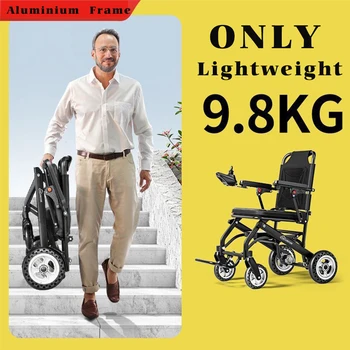 Gli anziani portatili ultraleggeri della sedia a rotelle elettrica da 12,8 kg possono essere piegati nel scooter intelligente automatico dell'aereo