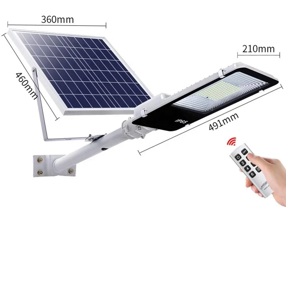 108LED Solar Street Light Outdoor LED Flood Lights Lamp with Remote Control Timing High Brightness Dusk to Dawn Security Light solar street lights outdoor waterproof 8000lm high brightness dusk to dawn led lamp with motion sensor remote control for garden