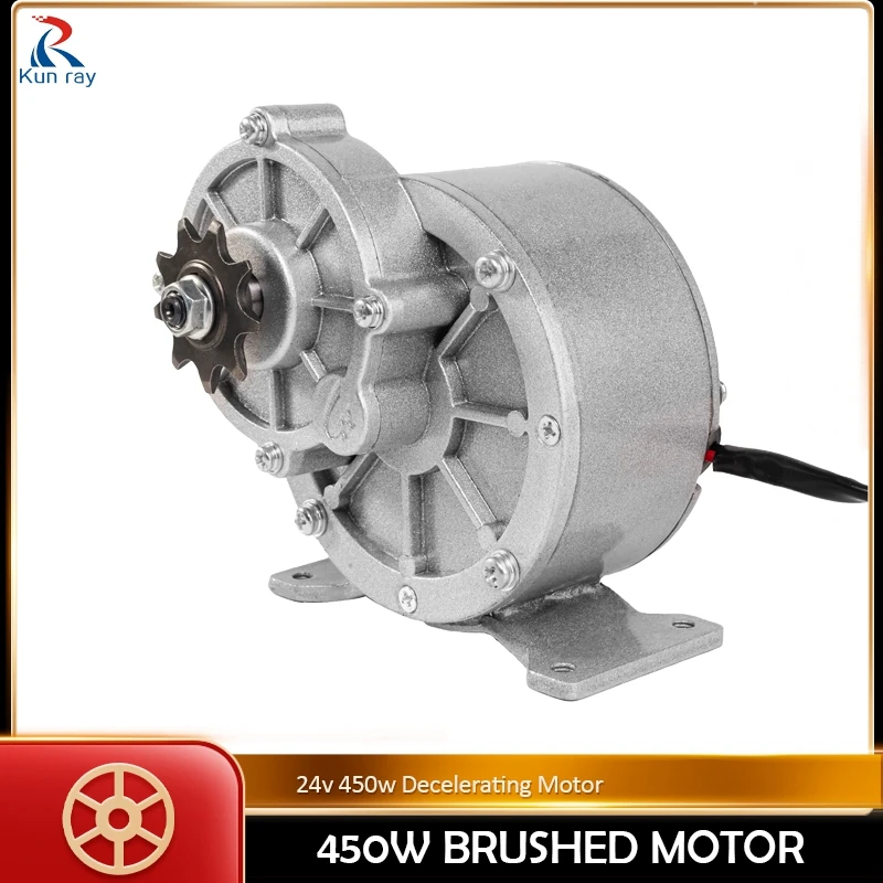 Набор для преобразования электровелосипеда Kunray 450 Вт для электрического матового двигателя постоянного тока 24 В, контроллер дроссельной заслонки велосипеда MY1018