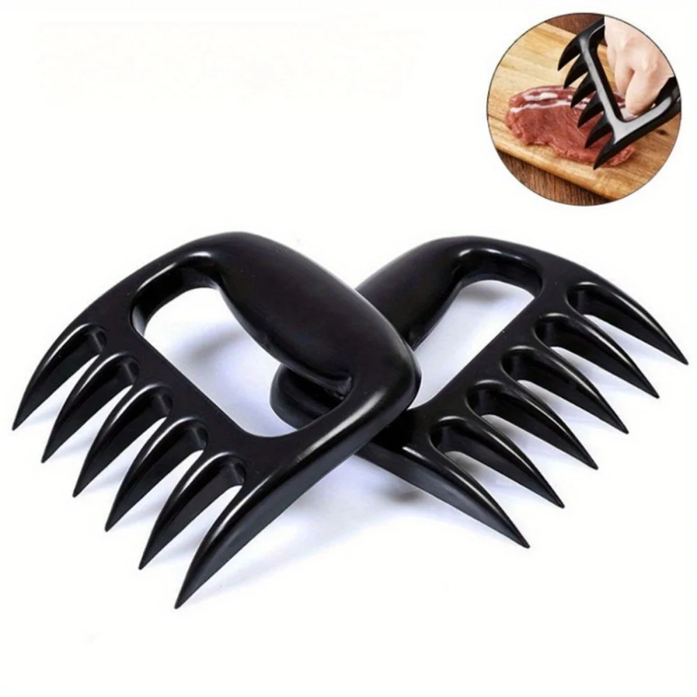 2PCS Bear Claw Quick Meat Shredder Black Bear Claw Meat Divider Multifunctional Processing Tool Cooking Accessories