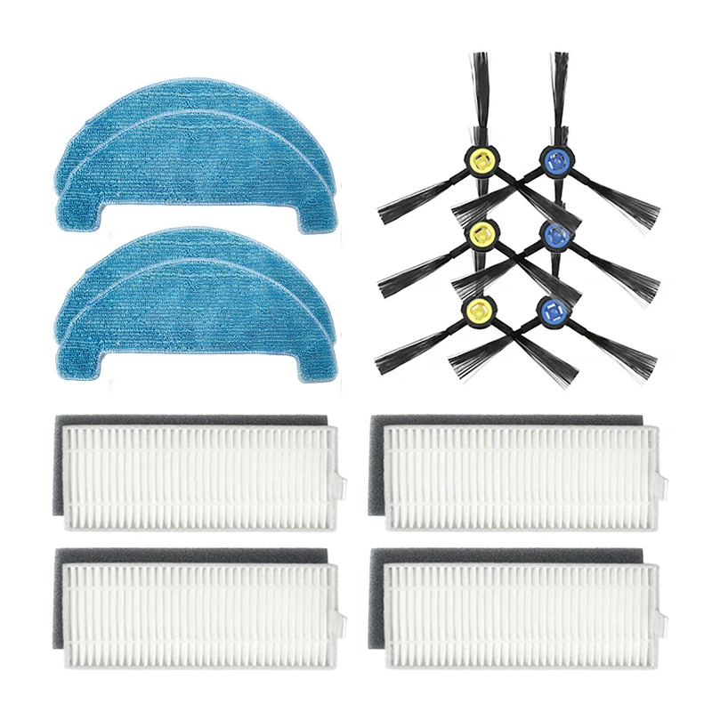 

Hepa фильтр, боковая щетка салфетка для пылесоса ILIFE A10, X900, запчасти для робота-пылесоса, щетка, фильтр, Швабра, тряпка, сменные детали
