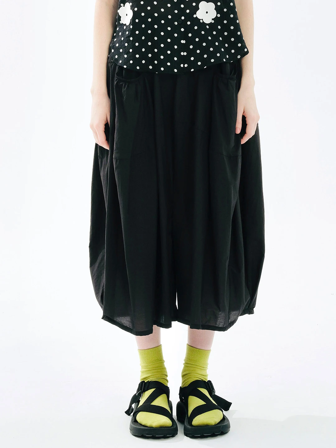 summer thigh skirt pants wide leg skirt pants cropped 244714