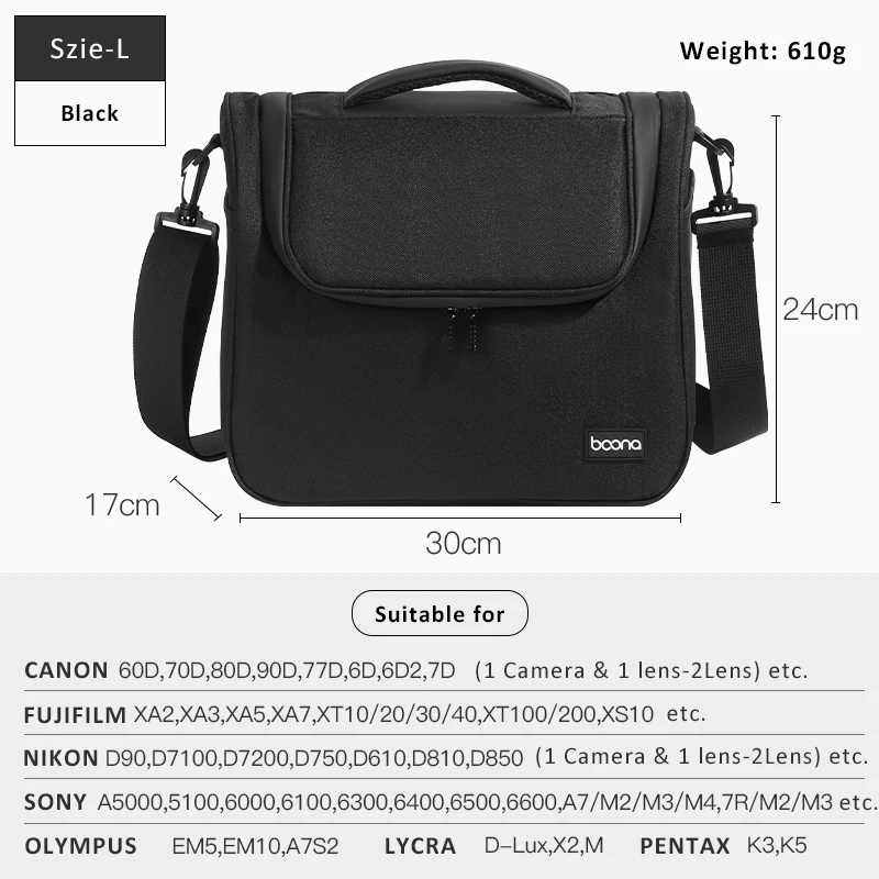 Waterproof DSLR Camera Shoulder Bag for Photography Essentials