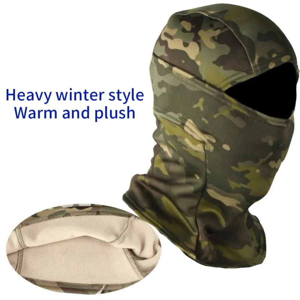 

Camouflage Hunting Men Winter Fleece Tactical Military Balaclava Mask Outdoor Sports Cycling Hiking Scarf Ski Bib Wind Mask