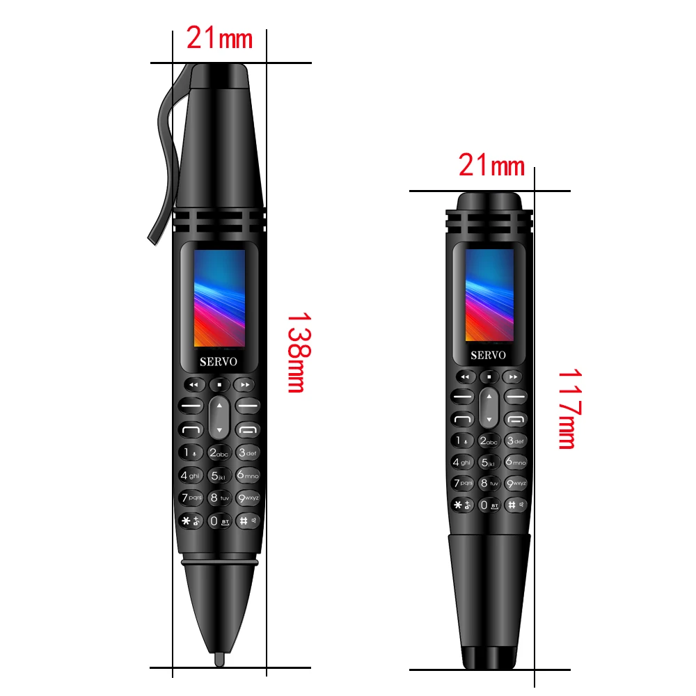 Servo K07 SERVO K07 Pen Mobile Phone Dual SIM Mini Telephone Call
