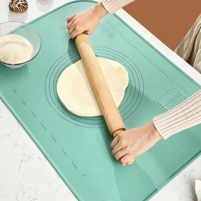 Silicone Pastry Mat Extra Thick Non-stick Baking Mat, 28 x 20 Rolling  Dough With Measurements Non-slip Silicone Mat, Kneading Mat, Counter Mat