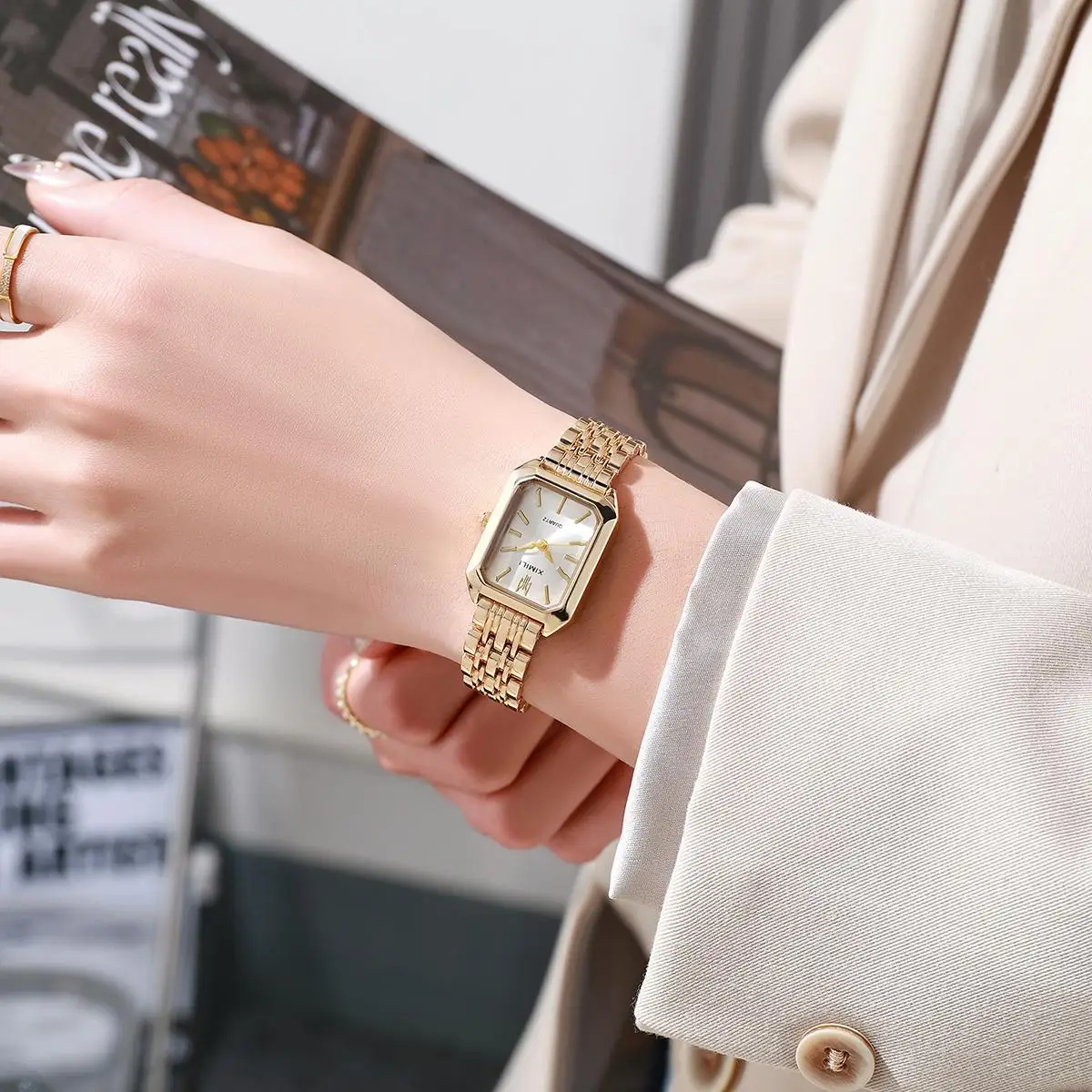 Five Bead Bracelet Women's Watch